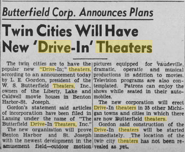 Auto Theatre - 21 Feb 1948 Article